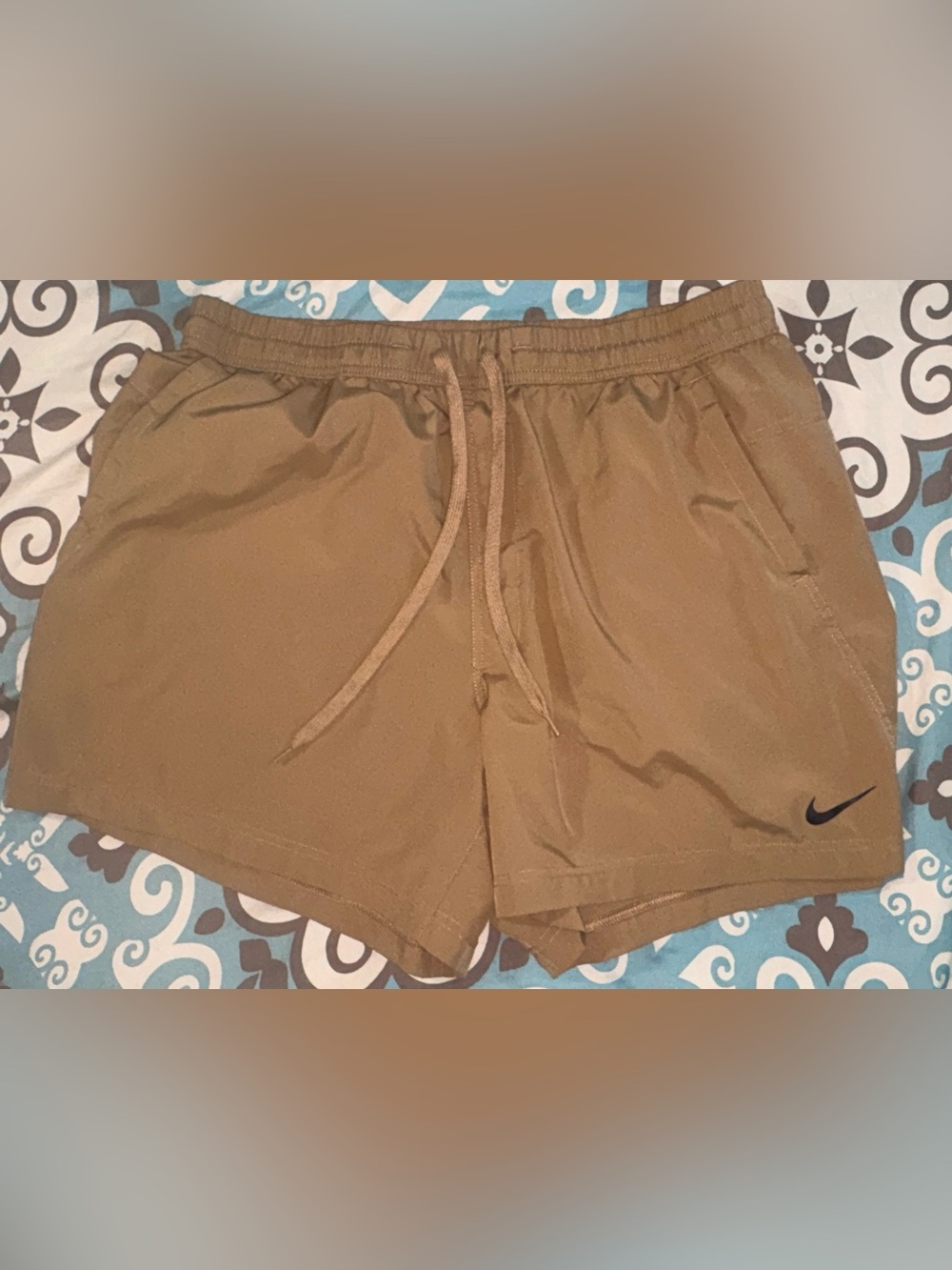 Nike Men's Brown Athletic Drawstring Shorts